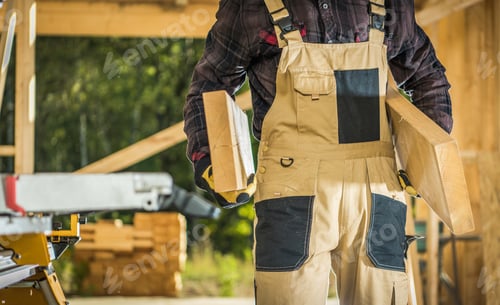 Preview: Builder Contractor with Wood