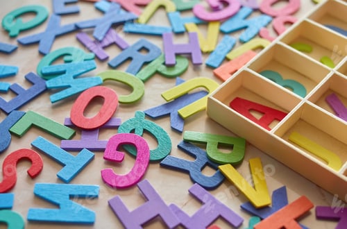 Preview: The colorful wooden alphabet toy