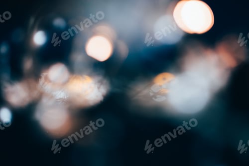 Preview: Defocused image of Christmas lights.