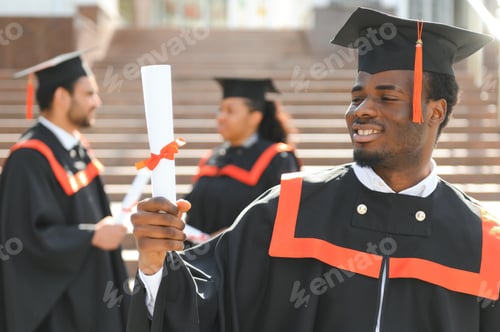 Preview: Young African American Teen Graduating