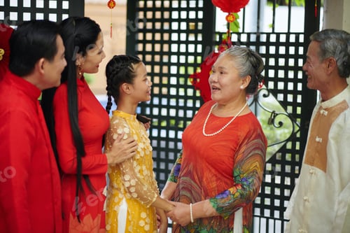 Preview: Grandparents Greeting Family Members