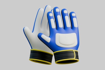 Preview: Two stylized protective gloves
