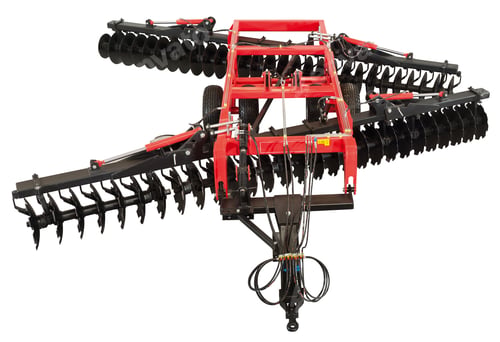 Preview: Modern industrial agricultural plow isolated over white background