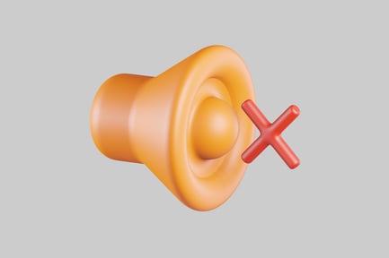 Ear with red X.