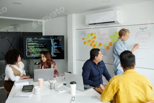 Preview: Developer Drawing on Whiteboard