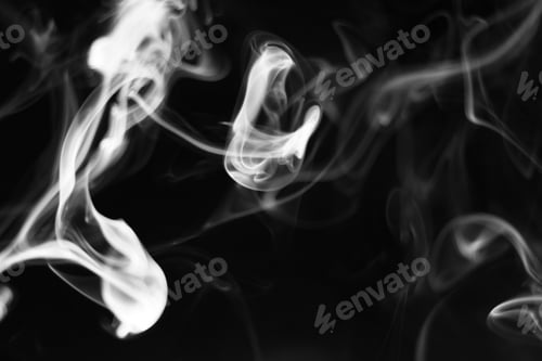 Preview: smoke overlay real smoking isolated effect background