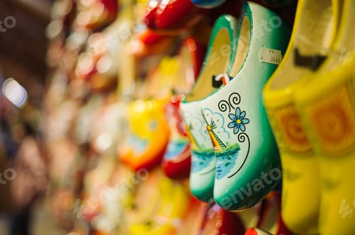 Preview: Traditional wooden shoes of Netherlands
