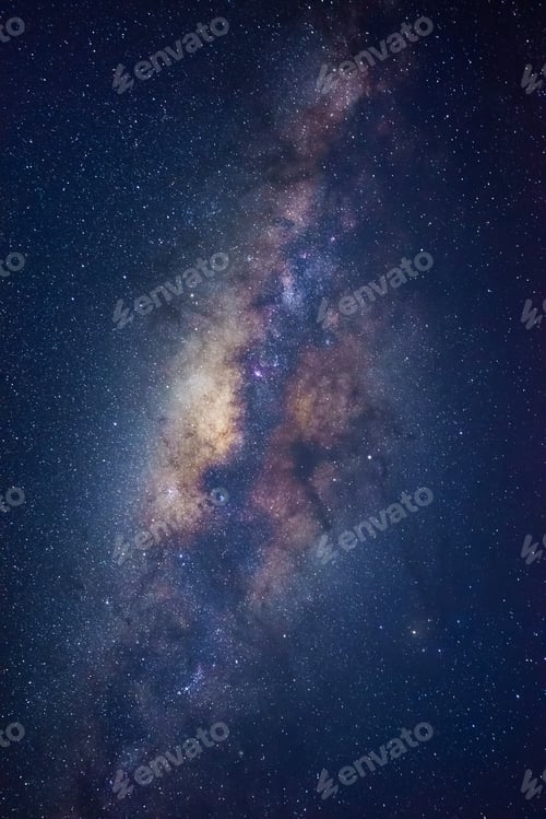 Preview: The Milky way galaxy on a night sky