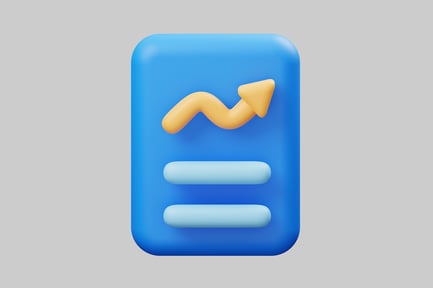 Preview: Business report with growth chart
