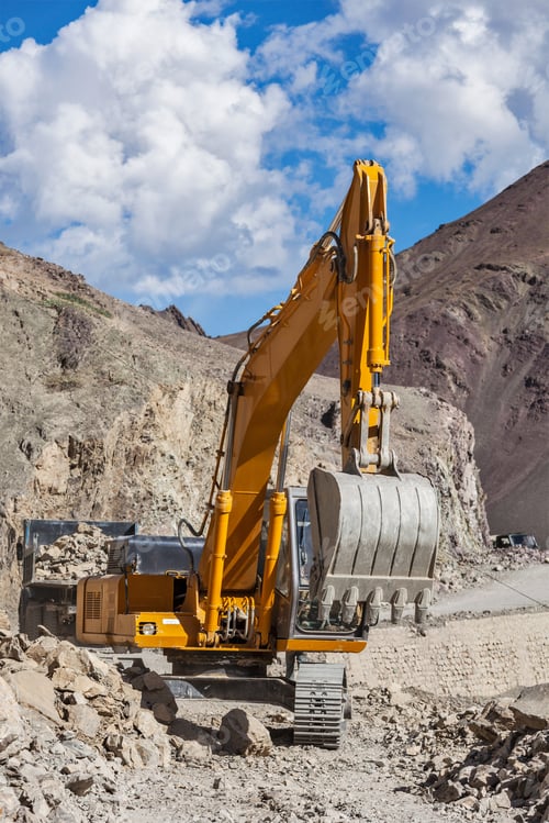 Preview: Road construction in Himalayas