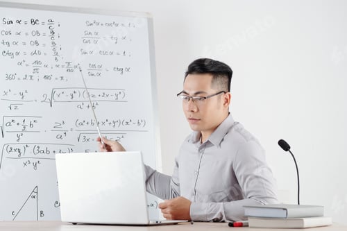 Preview: Math Teacher Explaining Topic