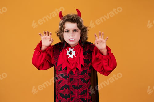 Preview: Little boy with fangs frightening you