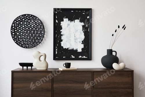 Preview: Creative composition of modern living room interior design