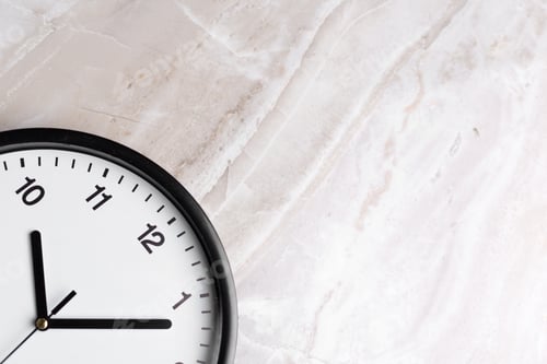 Preview: Wall Clock on color background