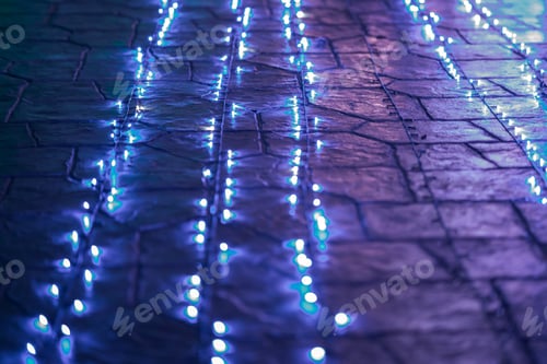 Preview: LED lights on the floor