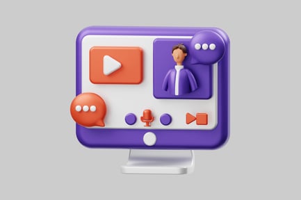 Preview: Cartoon online meeting icon