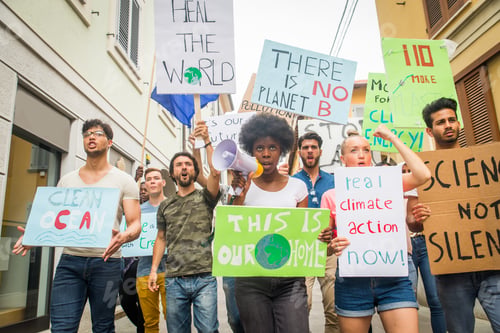 Preview: Activists demonstrating against global warming