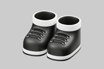 Preview: Minimalist black and white shoes