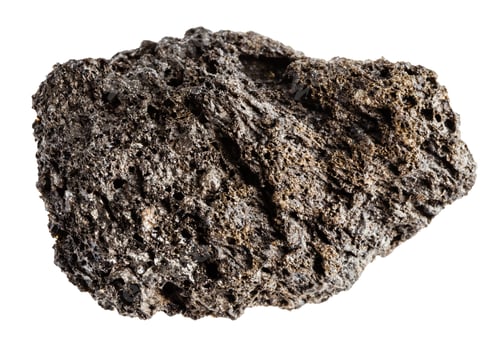 Preview: uncut pumicite mineral isolated on white