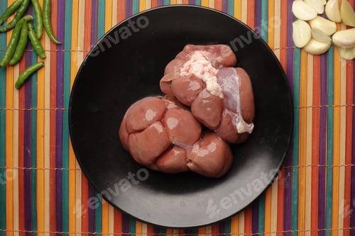 Preview: mutton brain on a chopping board