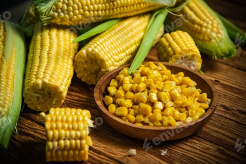 Preview: Canned corn in plate.