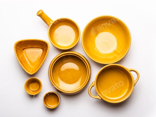 Preview: Empty ceramic bowls