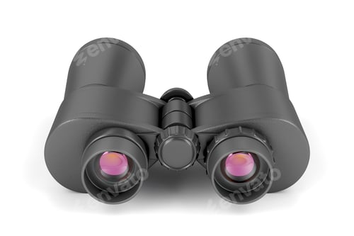 Preview: Binoculars on white background