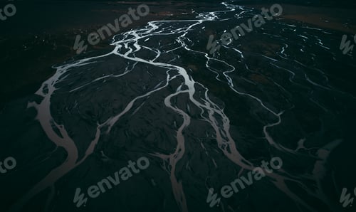 Preview: Icelandic panoramas, aerial view on the lands