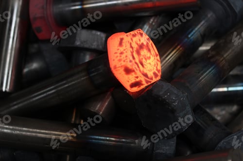 Preview: hot iron in casting factory