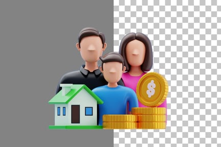 Preview: Family Wealth Planning 3D Icon