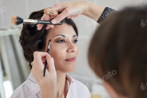 Preview: Getting her wedding makeup done