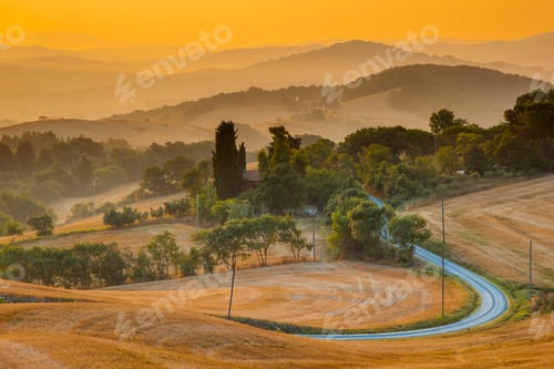 Preview: Tuscan Village View from Guardistallo