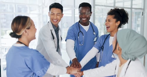 Preview: Asian doctor, people and technology in meeting, surgery planning or treatment feedback in research
