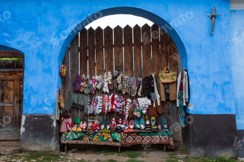 Preview: Woolen knitted socks and booties for sale