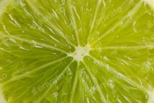 Preview: Close up of halved lime and copy space background