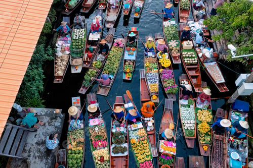 Preview: Ayutthaya Bangkok Thailand traditional holiday floating market