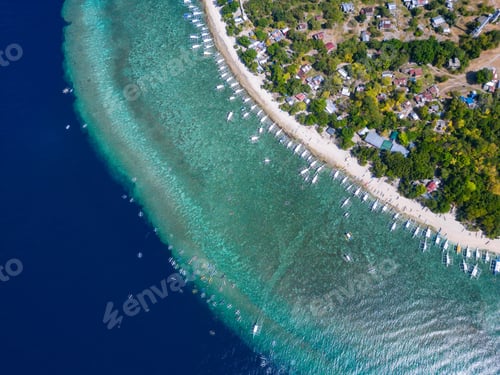 Preview: Aerial view of the Balicasag Island in Bohol, Philippines