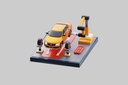 Preview: Car service station equipment set