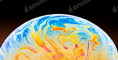 Preview: Beautiful psychedelic abstraction - interference in soap films in reflected light