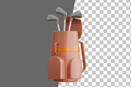 Preview: Golf Bag 3D Icon