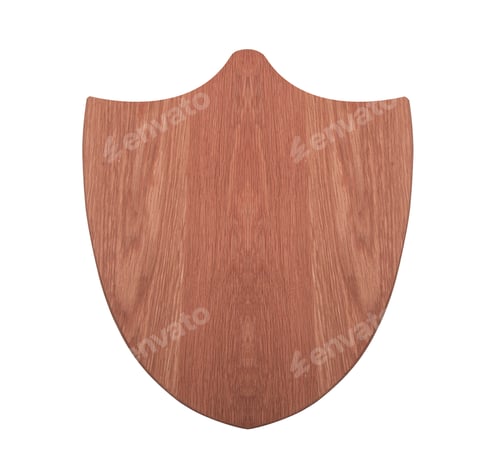 Preview: Hunting trophy mount board for deer head isolated on white background