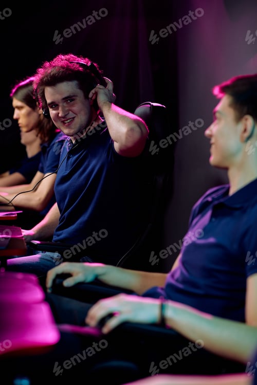 Preview: Participants of cyber sport tournament