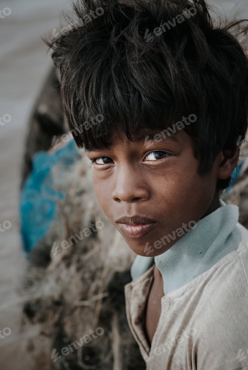 Preview: Portrait of a Cambodian boy