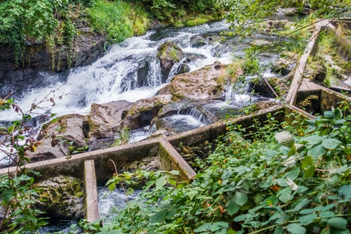 Preview: Closeup Shot Of A Fish Ladder On The Deschutes River In Washington State.