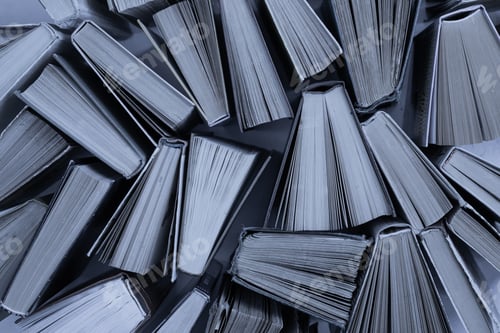 Preview: Book background. Old books in the library. Bookshelf shop. Knowledge publications, literature