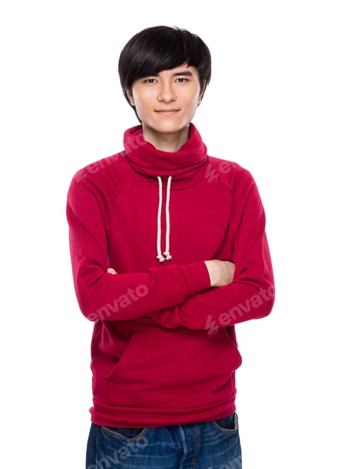 Preview: Asian serious young man