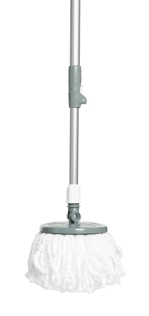 Preview: String mop isolated on white. Cleaning equipment