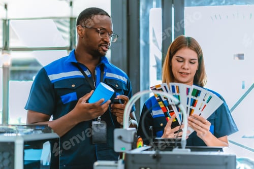 Preview: Engineer Selecting Colors for 3D Printed Products