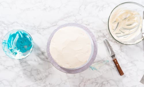 Preview: Mermaid themed 3 layer vanilla cake