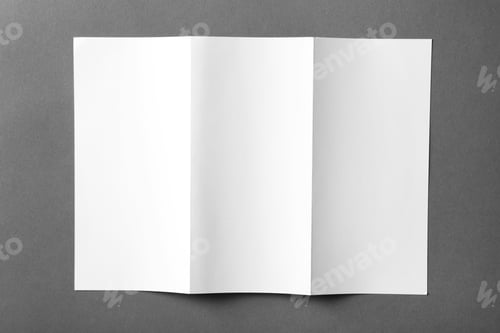 Preview: Blank brochure mock up on color background